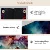 2 pack Galactic Nebula Starscape 15 Tissue Box Cover Leather Facial Tissue Dispenser Box Holder for Dresser Bathroom Decorative view 3