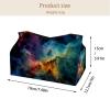 2 pack Galactic Nebula Starscape 15 Tissue Box Cover Leather Facial Tissue Dispenser Box Holder for Dresser Bathroom Decorative view 4