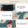2 pack Merry Christmas Snowman Tissue Box Cover Leather Facial Tissue Dispenser Box Holder for Dresser Bathroom Decorative view 3