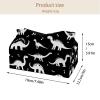 2 pack Dinosaur Silhouette (43) Tissue Box Cover Leather Facial Tissue Dispenser Box Holder for Dresser Bathroom Decorative view 4