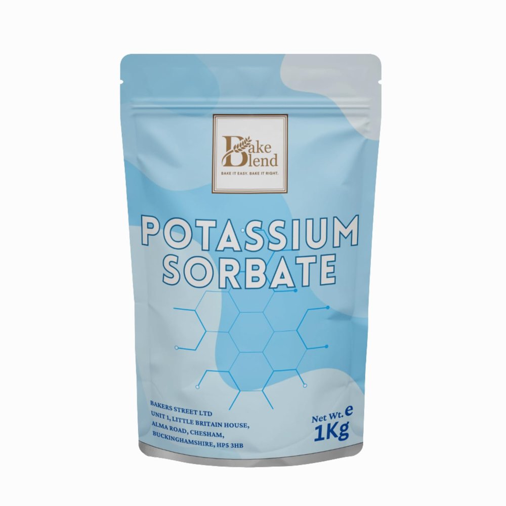 Potassium Sorbate 1kg Bake Blend - Premium Food Grade Preservative for Baking & Food Storage, Mould & Yeast Inhibitor, Gluten-Free, Non-GMO, Extends Shelf Life Without Affecting Flavour (NP)