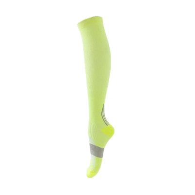 Compression Socks 2 Pairs Compression Stockings Nurses Nylon Sport Reduce Varicose Veins Muscle Fatigue For Sports, Travel, Running(YS001-319-GN,L-XL)