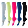 Compression Socks 2 Pairs Compression Stockings Nurses Nylon Sport Reduce Varicose Veins Muscle Fatigue For Sports, Travel, Running(YS001-319-GN,L-XL) view 2
