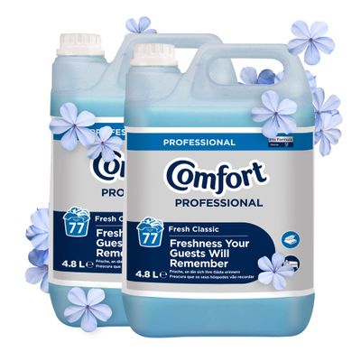 Comfort Fresh Classic Professional Fabric Softener for 77 Washes - 2 x 4.8 L