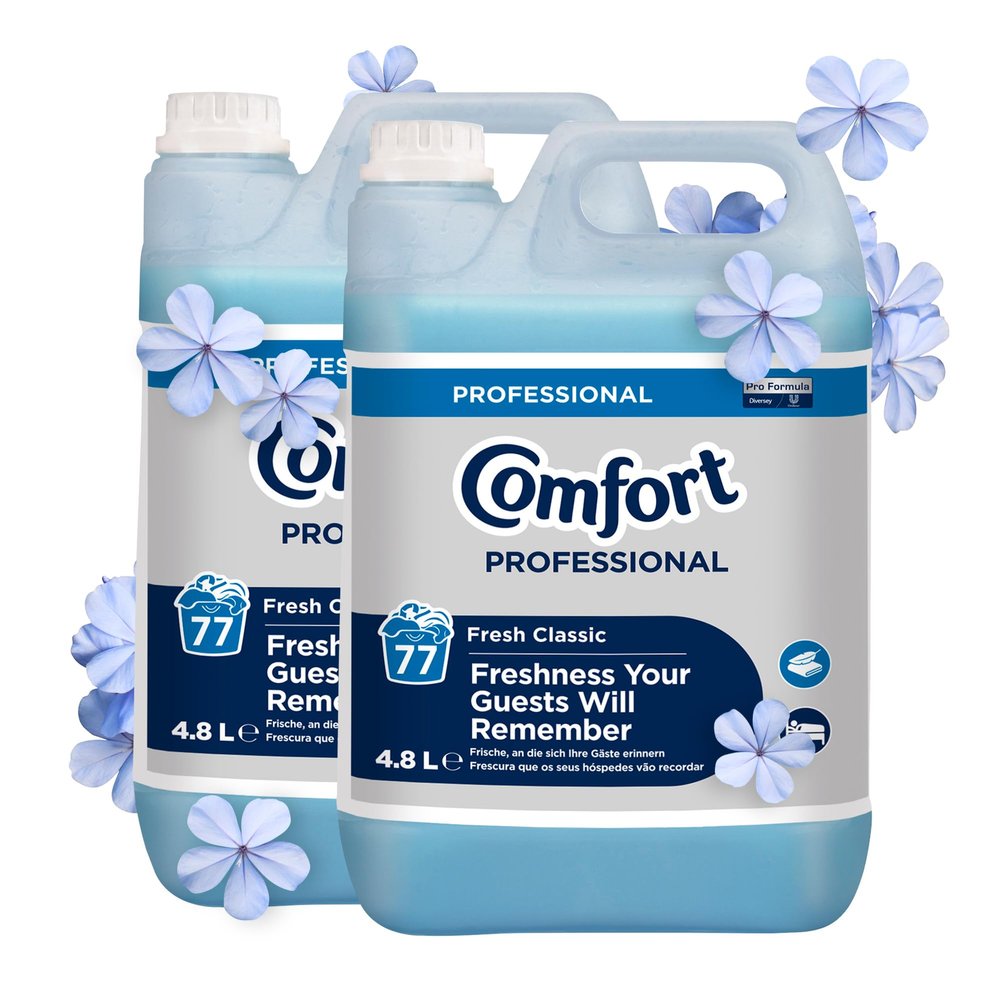 Comfort Fresh Classic Professional Fabric Softener for 77 Washes - 2 x 4.8 L