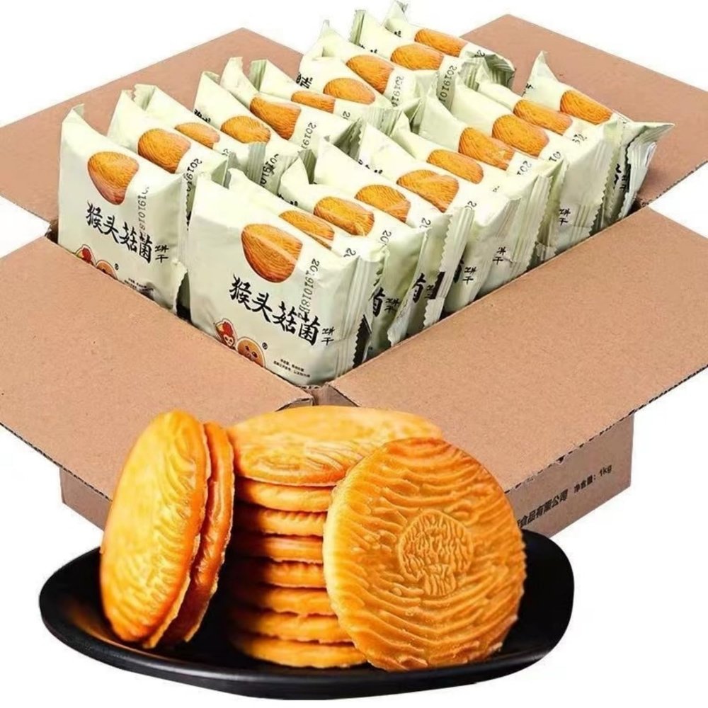 Jgfwat Hericium Erinaceus Biscuits, Crispy, Breakfast Biscuits, Breakfast Meal Replacement Snacks(Pack of 10)