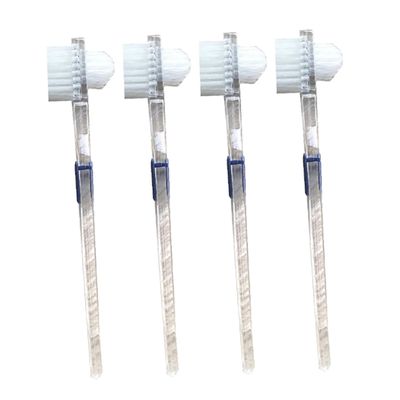 DEARMAMY Denture Brush Double-Sided Toothbrush False Teeth Cleaner Oral Care Tool for Denture Cleaning