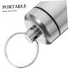 NUOBESTY Aluminum Alloy Earplug Case Keychain, Portable Waterproof Earplug Organizer Box for Travel, Small Metal Earbud Storage Container for Hearing Protection view 3