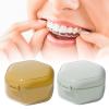 Vynetra Denture Bath Box Cup With Strainer Basket Storage Container For Retainers Mouth Guard Holder For Household Portable Retainer Holder view 2