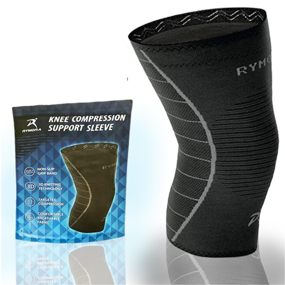 2-Pack Knee Compression Sleeves for Men & Women Support Braces for Running, Workouts, and Everyday Use (XL)
