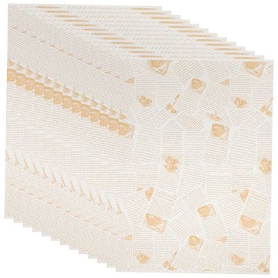 STOBAZA Greaseproof Food Wrapping Paper Multipurpose Oil-Proof Paper 100 Sheets for Baking and Sandwiches Suitable for Family Kitchens and Bakeries