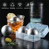 Gihioue Pack of 2 55 mm Stainless Steel Cooling Stones, Reusable Steel Ice Cubes, Round with Box for Wine, Beer, Vodka, Cocktails view 2