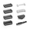 6PC Guard Combs Set -1/2/3/5mm Bi-Directional Guide Combs, 0mm Skin Protector & 3mm Body Comb Compatible with O Blade QP2734 QP2824 QP25XX QP26XX Pro Series QP65XX QP66XX, Electric Shaver Attachments view 1