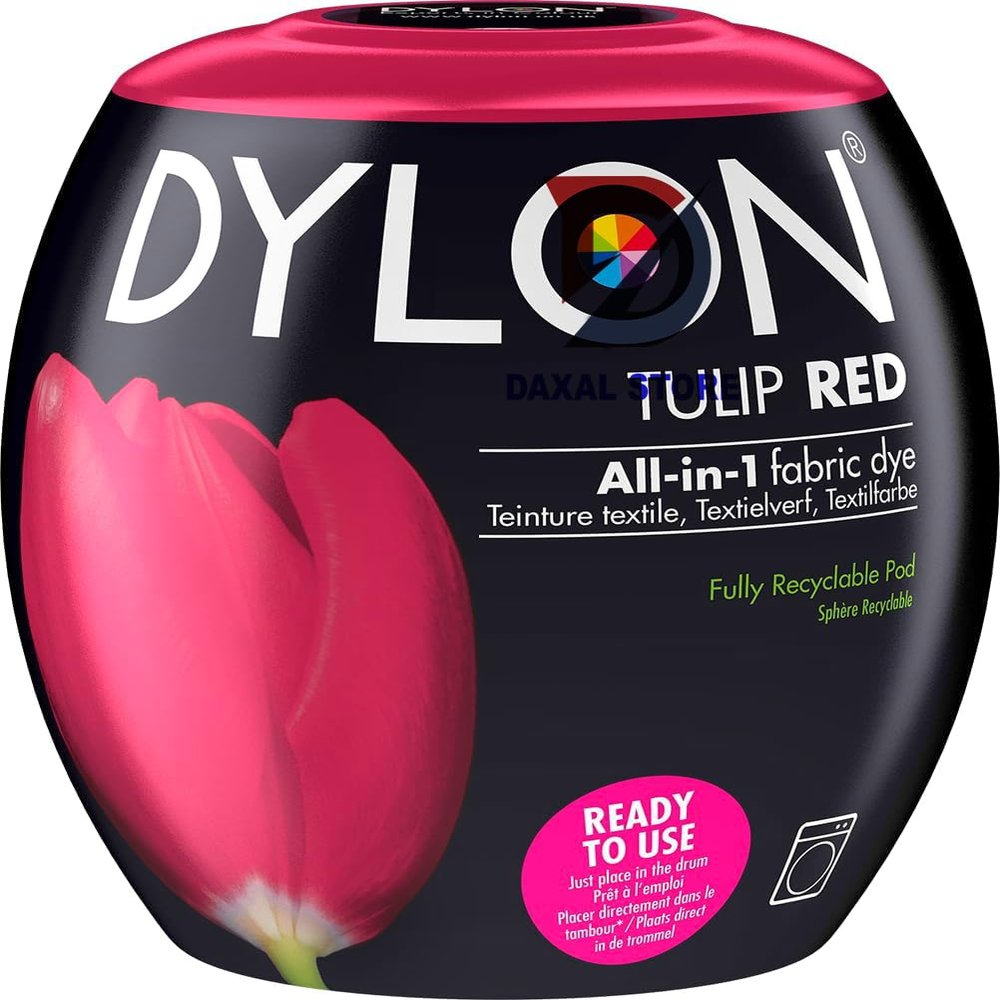 Dylan Washing Machine Fabric Dye Pod for Clothes Tulip Red 350g