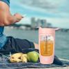 Electric Shaker Bottle, Usb Rechargeable Mixer Cup, High-Speed Protein Blender, Leakproof Design, No Bpa Portable Container, Distinctive Mixing Capability, 3.15x3.15x7.87in view 3