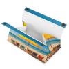 Beach Scene with Chairs Tissue Box Cover Easy Access, Stylish PU Leather Tissue Box Holder for Home, Office, Car, Desk Tabletop Decor view 2