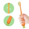 Cartoon Carrot Manual Toothbrush, Soft Bristle Toothbrush, Travel, 22.5x6x3cm, Lightweight and Compact, Encourages Healthy Brushing Habits for Daily Use view 4