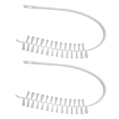 2Pcs Household Rolling Washing Machine Brush Long Handle Crevice Cleaning Tool for Bathroom Decontamination
