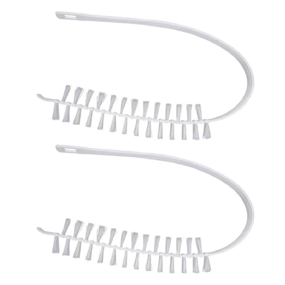 2Pcs Household Rolling Washing Machine Brush Long Handle Crevice Cleaning Tool for Bathroom Decontamination