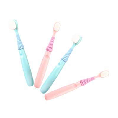 KAILIKETIY 4pcs Boys and Girls Toothbrush Wrapped Heads Soft Bristles for Boy Girl Ages Manual Brush for Early Teeth Cleaning