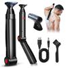 Back Shaver for Men, FERRISA Electric Body Groomer with Adjustable Handle, Wet & Dry Use, Cordless Rechargeable Trimmer, Pain-Free Hair Removal for Back, Chest & Body with 2 Shock Absorber Flex Heads view 1