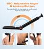 Back Shaver for Men, FERRISA Electric Body Groomer with Adjustable Handle, Wet & Dry Use, Cordless Rechargeable Trimmer, Pain-Free Hair Removal for Back, Chest & Body with 2 Shock Absorber Flex Heads view 3