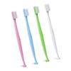 CTIRCHIU 4pcs Double-Headed Ergonomic Tapered Toothbrushes for Interdental Cleaning with Pp Material, Manual Brushing Tooth Brushes Suitable for Travel and Home Use