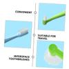 CTIRCHIU 4pcs Double-Headed Ergonomic Tapered Toothbrushes for Interdental Cleaning with Pp Material, Manual Brushing Tooth Brushes Suitable for Travel and Home Use view 3