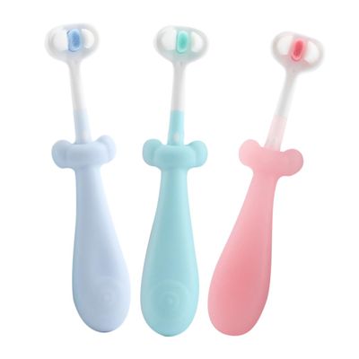 SOIMISS 3pcs Boy Girl Toothbrush Cute Soft Bristles Boys and Girls Toothbrush for Non-Slip Handle for Oral Care