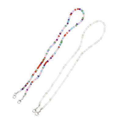 Anneome 2Pcs Slip Mask Hanging Chains Portable Multi Function Eyewear Straps Durable and Resistant Lanyards for Secure Mask and Glasses Storage