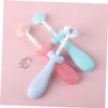 VALICLUD 3pcs Boys and Girls Boy Girl Toothbrush Soft Bristles Cute Decorative Toothbrush for Manual Cleaning view 3