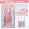 VALICLUD 3pcs Boys and Girls Boy Girl Toothbrush Soft Bristles Cute Decorative Toothbrush for Manual Cleaning view 4