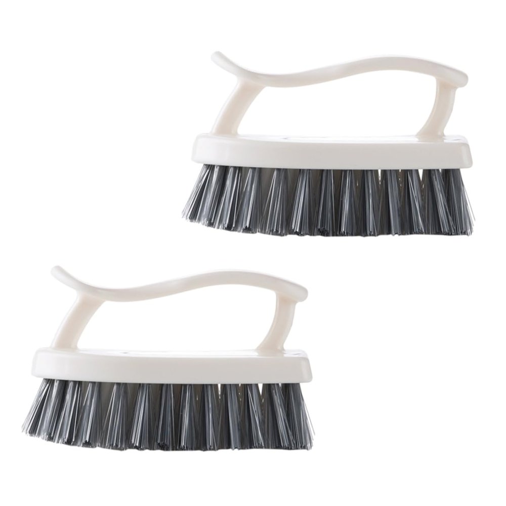 Veemoon 2pc Plastic Brush for Shoes Cleaning and Multipurpose Cleaning Bristles Scrubbing for Bathroom Kitchen and Home Use