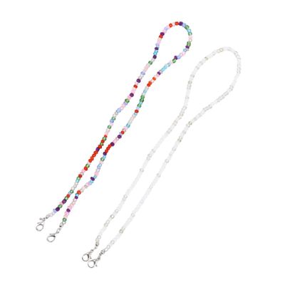 Gogogmee 2Pcs Slip Mask Lanyards Practical Glasses Strap Multi Function Lost Mask Chains for Outdoor Activities and Sports Design for Eyewear Retention