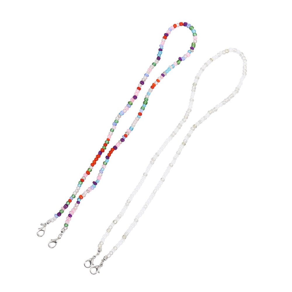 Gogogmee 2Pcs Slip Mask Lanyards Practical Glasses Strap Multi Function Lost Mask Chains for Outdoor Activities and Sports Design for Eyewear Retention
