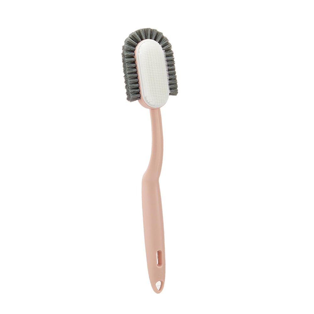 Vaguelly High-temperature Resistant Dish Cleaning Brush Long Handle Plastic Bristle Brush for Shoes