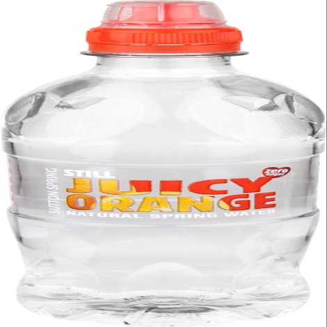 Thirsty Clear Juicy Orange Flavoured Still Water, 500ml (Pack of 12) Sugar Free | Vegan | Natural Flavourings | No Colourings | Recyclable PET Bottle | Bottled in the UK