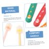 BATHVEVE 3pcs Rotatable Boys and Girls Toothbrush Manual Supple Oral Cleaning Tool for Years Old Boy Girl Toothbrush for Random Color view 4