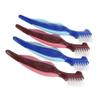 Gatuida 4pcs Double Sided Denture Cleaning Brush for Braces and Denture with Easy and Thorough Cleaning Made of Sturdy Pp and Nylon at Home view 1