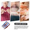 Gatuida 4pcs Double Sided Denture Cleaning Brush for Braces and Denture with Easy and Thorough Cleaning Made of Sturdy Pp and Nylon at Home view 3