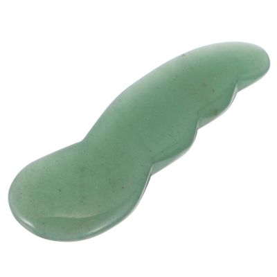 SHERCHPRY Natural Agate Jade Gua Sha Massage Tool Face Scraping Board for Skin Care with Pain Relief Function, Compact Green Facial Scraper Suitable for Anytime and Anywhere Use