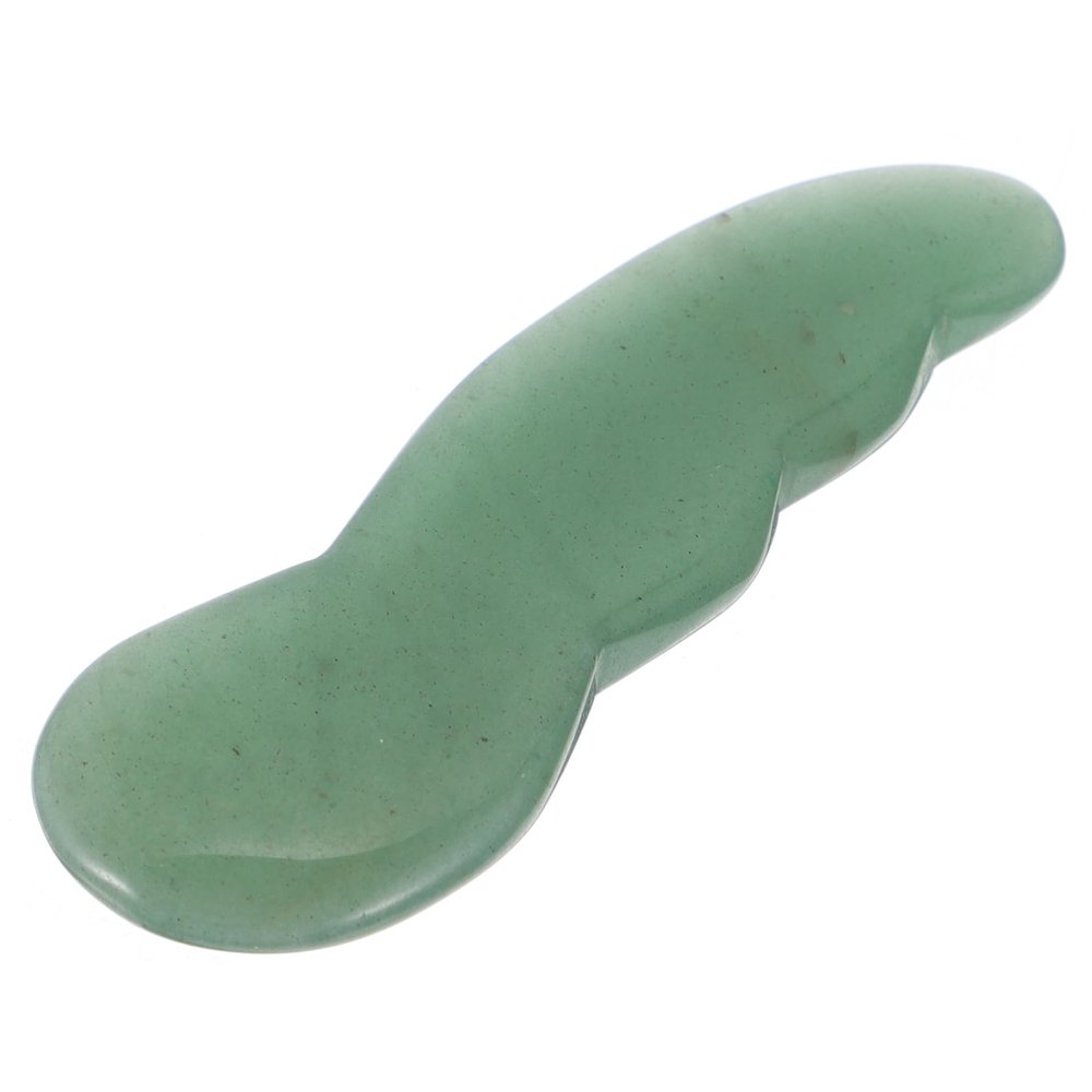SHERCHPRY Natural Agate Jade Gua Sha Massage Tool Face Scraping Board for Skin Care with Pain Relief Function, Compact Green Facial Scraper Suitable for Anytime and Anywhere Use