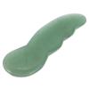 SHERCHPRY Natural Agate Jade Gua Sha Massage Tool Face Scraping Board for Skin Care with Pain Relief Function, Compact Green Facial Scraper Suitable for Anytime and Anywhere Use view 1