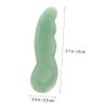 SHERCHPRY Natural Agate Jade Gua Sha Massage Tool Face Scraping Board for Skin Care with Pain Relief Function, Compact Green Facial Scraper Suitable for Anytime and Anywhere Use view 2