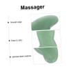 SHERCHPRY Natural Agate Jade Gua Sha Massage Tool Face Scraping Board for Skin Care with Pain Relief Function, Compact Green Facial Scraper Suitable for Anytime and Anywhere Use view 3