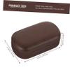 BESTYASH Brown Leak-Proof Contact Lens Box with Leather Lining and Plastic Material Lightweight and Easy to Carry Portable Lens Holder with Clip and Small Mirror view 2