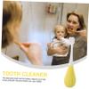 CTIRCHIU Manual Children Toothbrush for Toddlers with Soft Pbt Bristles and Ergonomic Pp Handle, Practical Yellow Kids Toothbrush for Daily Dental Care view 3