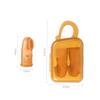 EXAOMBLE Silicone Boys and Girls Finger Toothbrush Cartoon Design First Toothbrush Oral Care Tool Easy to Use view 2