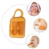 EXAOMBLE Silicone Boys and Girls Finger Toothbrush Cartoon Design First Toothbrush Oral Care Tool Easy to Use view 4