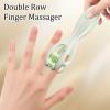 Finger Massage Tools | Double-Row Massage Rings for Finger | Handheld Exerciser Sensory Stimulation for Men Adults Portable Travel Beauty Hand Use view 2